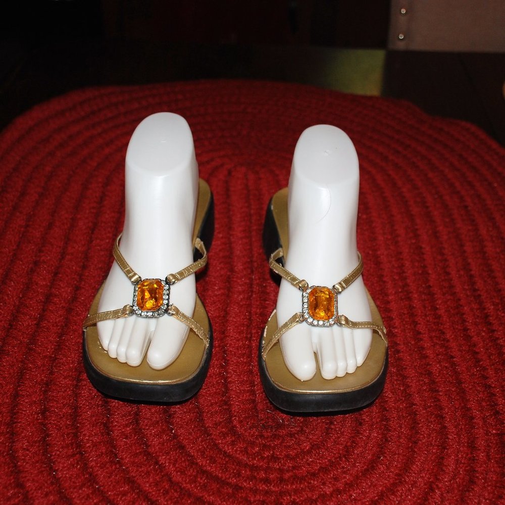 Great Little Slip On Jeweled Sandal